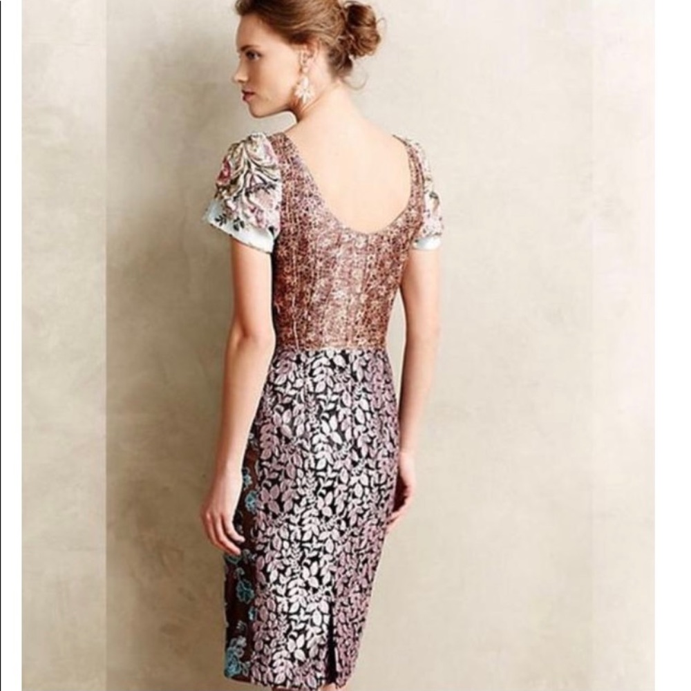 Bryon Lars Brocade Cocktail Dress